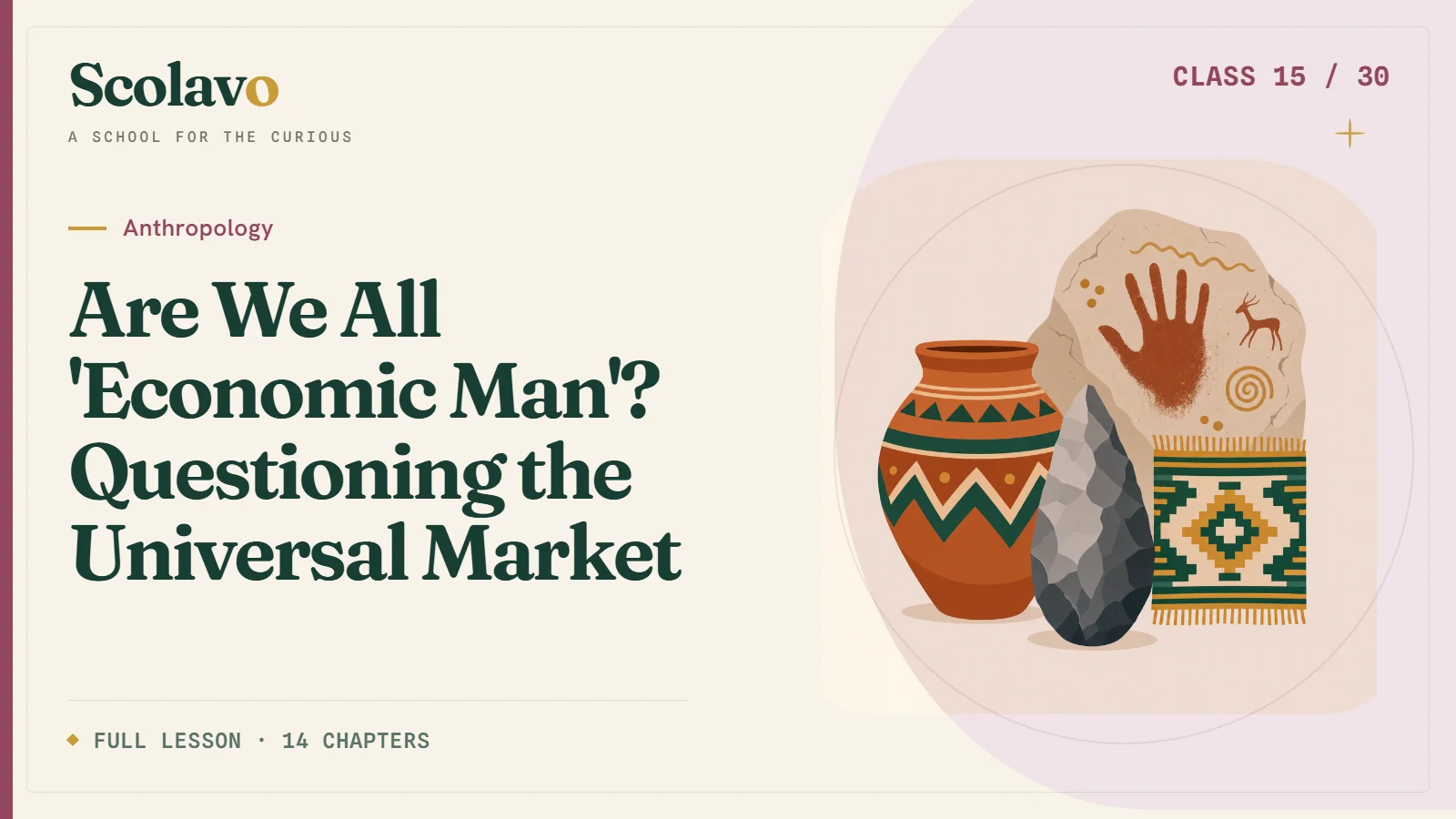 Are We All 'Economic Man'? Questioning the Universal Market — Scolavo video cover