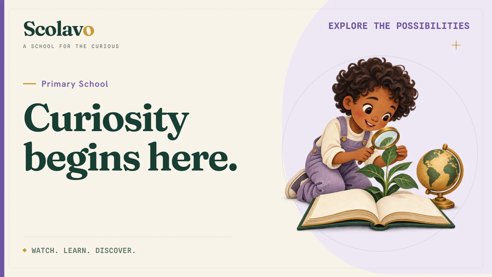 Curiosity begins here. — Scolavo video cover
