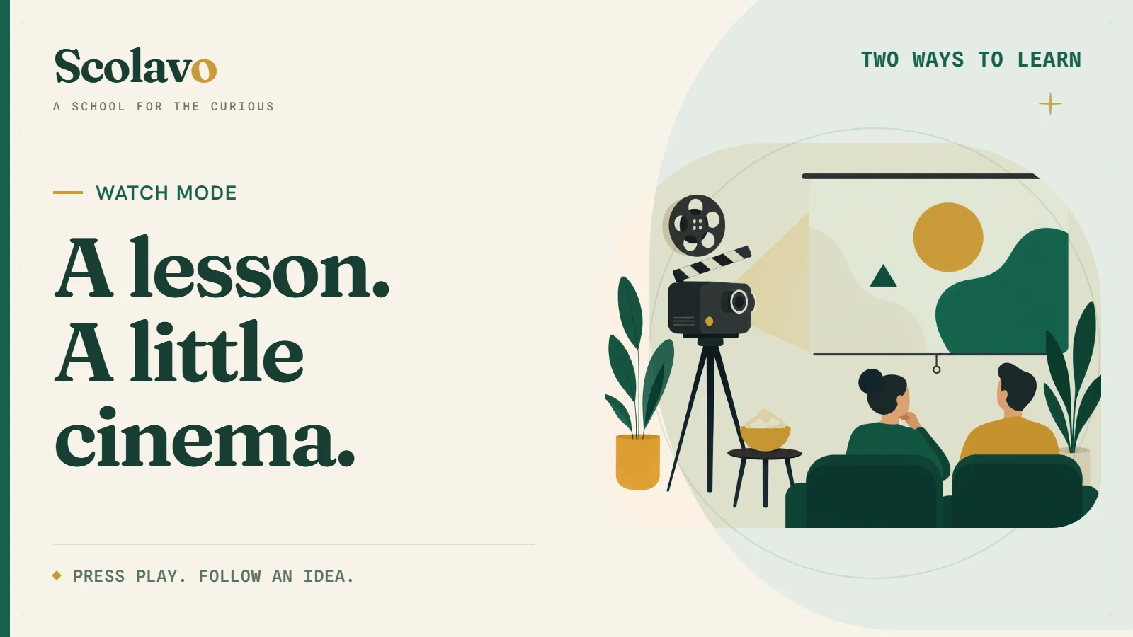 A lesson. A little cinema. — Scolavo video cover