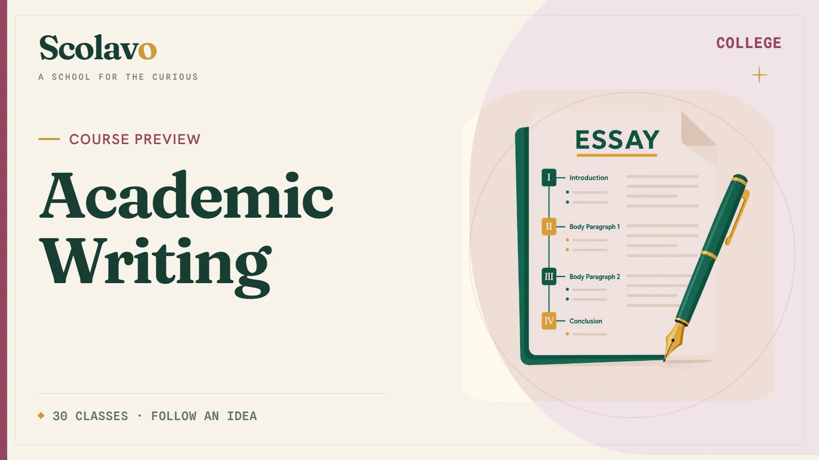 Academic Writing — Scolavo video cover