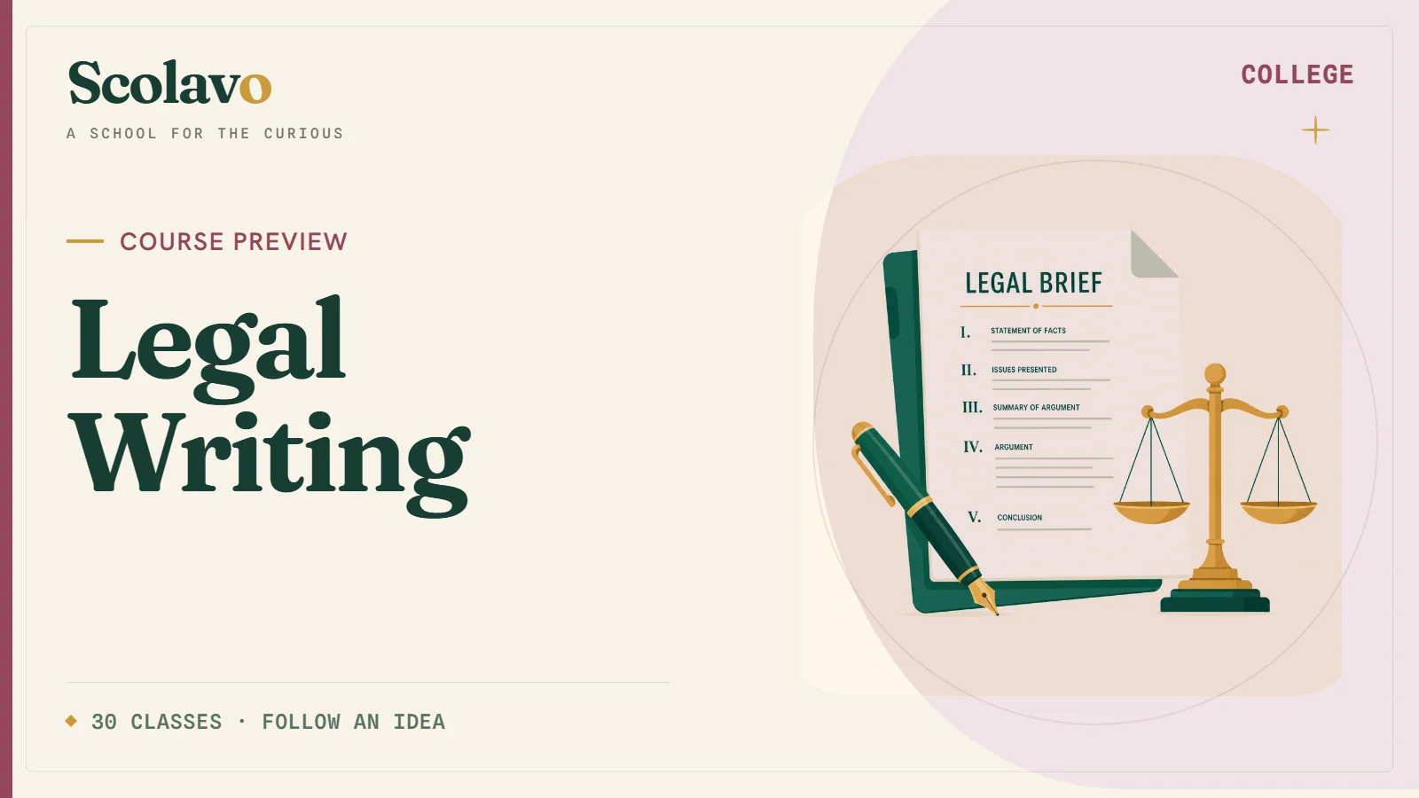 Legal Writing — Scolavo video cover