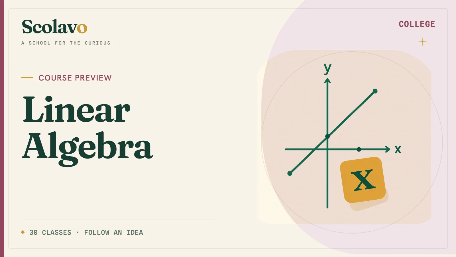 Linear Algebra — Scolavo video cover