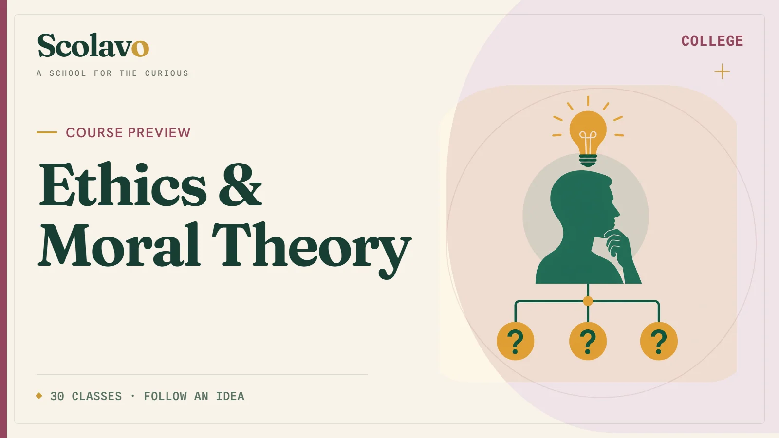 Ethics & Moral Theory — Scolavo video cover
